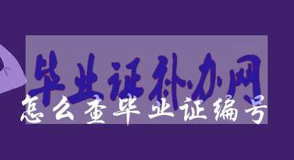 高中畢業證丟了怎么查詢編號的方法！