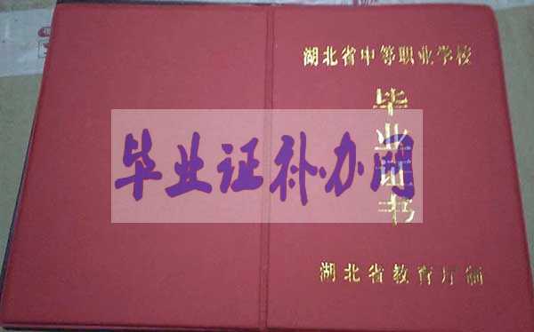 湖北省中專畢業證圖片【樣本】