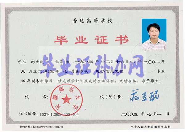 安徽大學畢業證樣本圖片模板_學校簡介