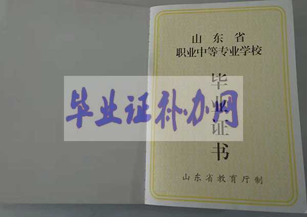 山東省中專畢業證樣本圖片模板