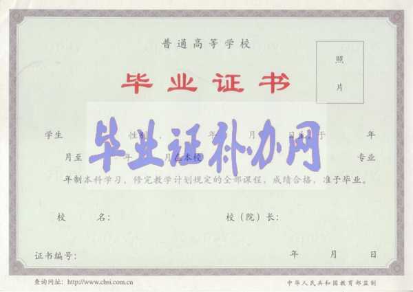 北京人文大學畢業證樣本圖片模板
