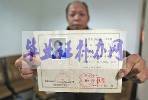 中專畢業證樣本圖